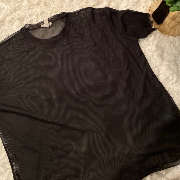 Urban Outfitters Tops - Urban Outfitters black mesh t-shirt
